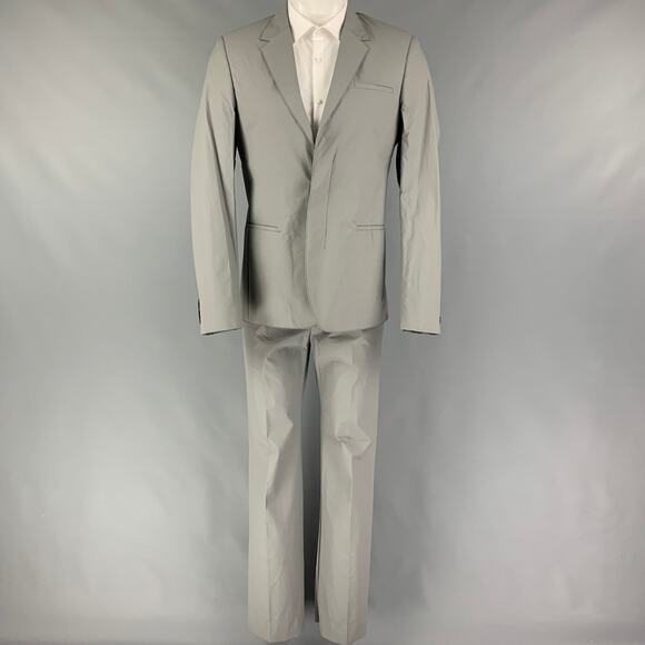 CALVIN KLEIN COLLECTION Size 38 Grey Polyurethane Polyester Suit - Picture 2 of 11